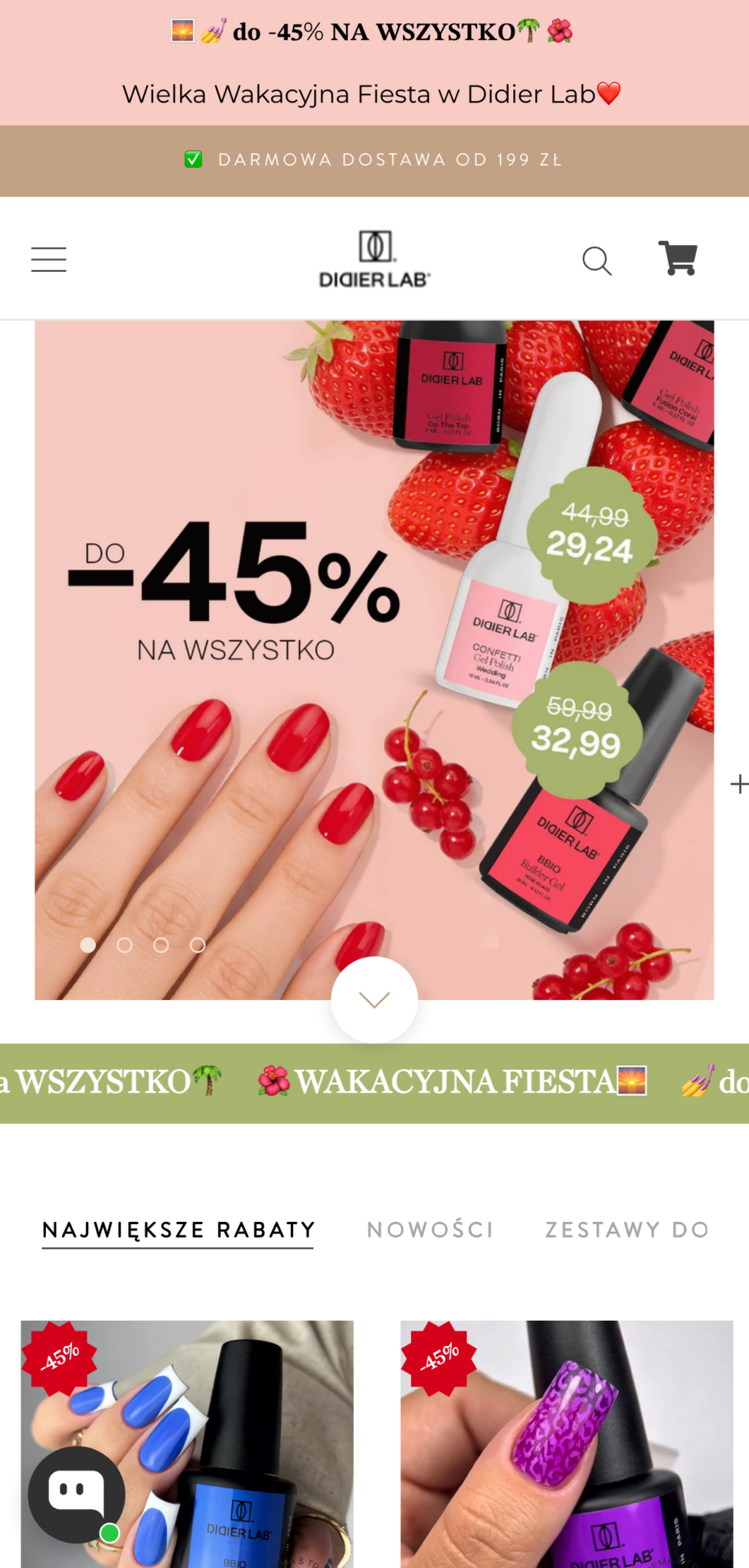 Didier Lab – sklep na ekranie telefonu
