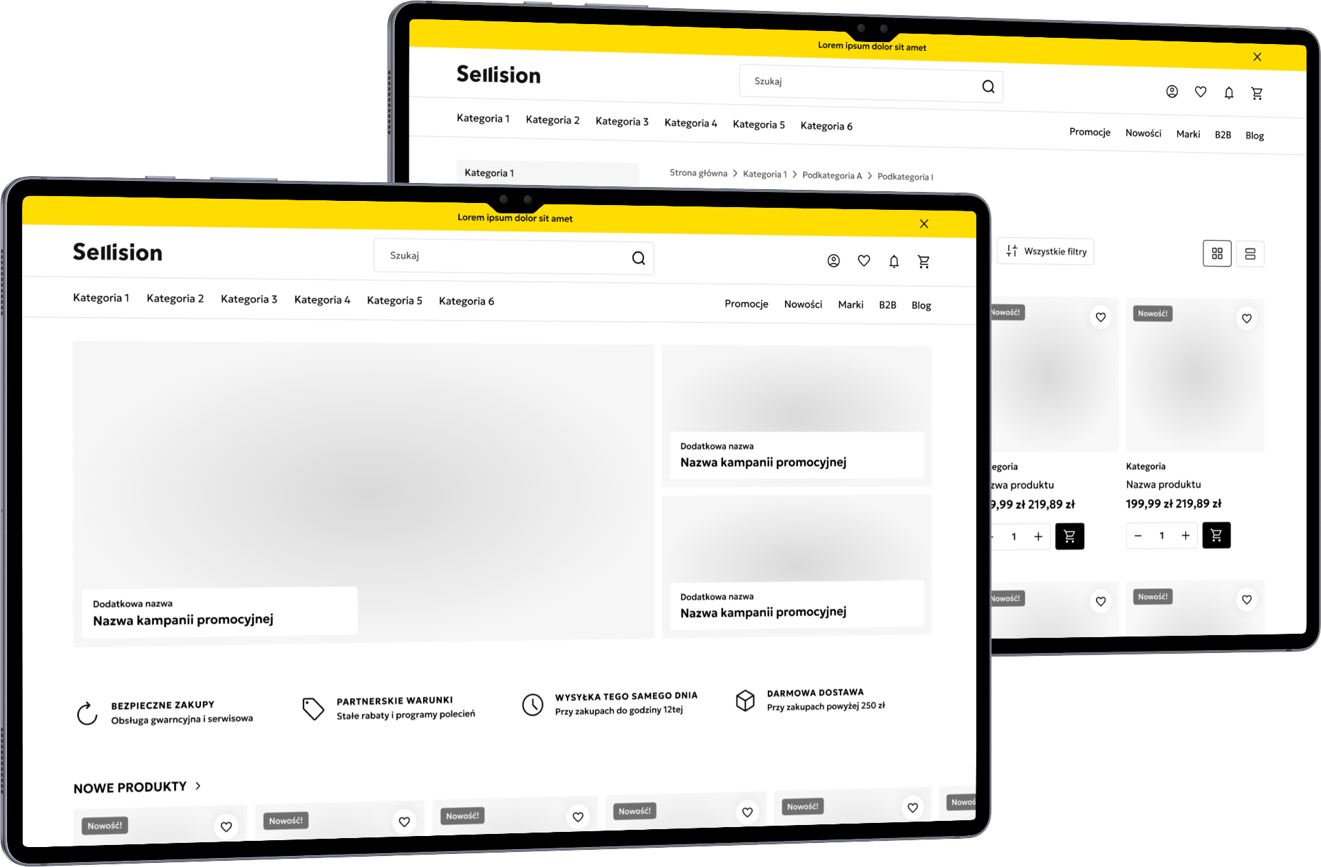 Sellbox — makiety sklepu PrestaShop