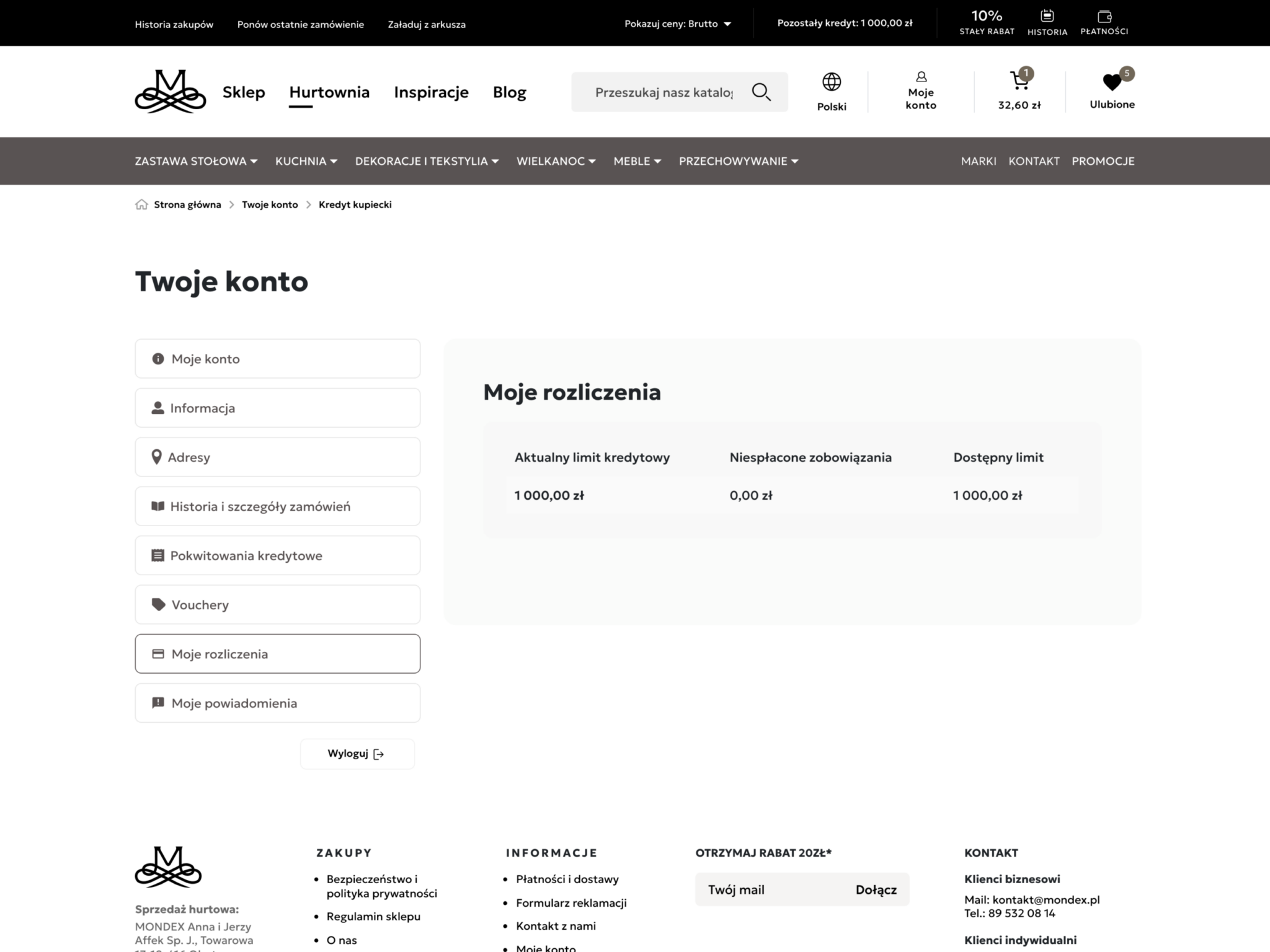 Mondex – rozliczenia B2B i limit kredytu kupieckiego