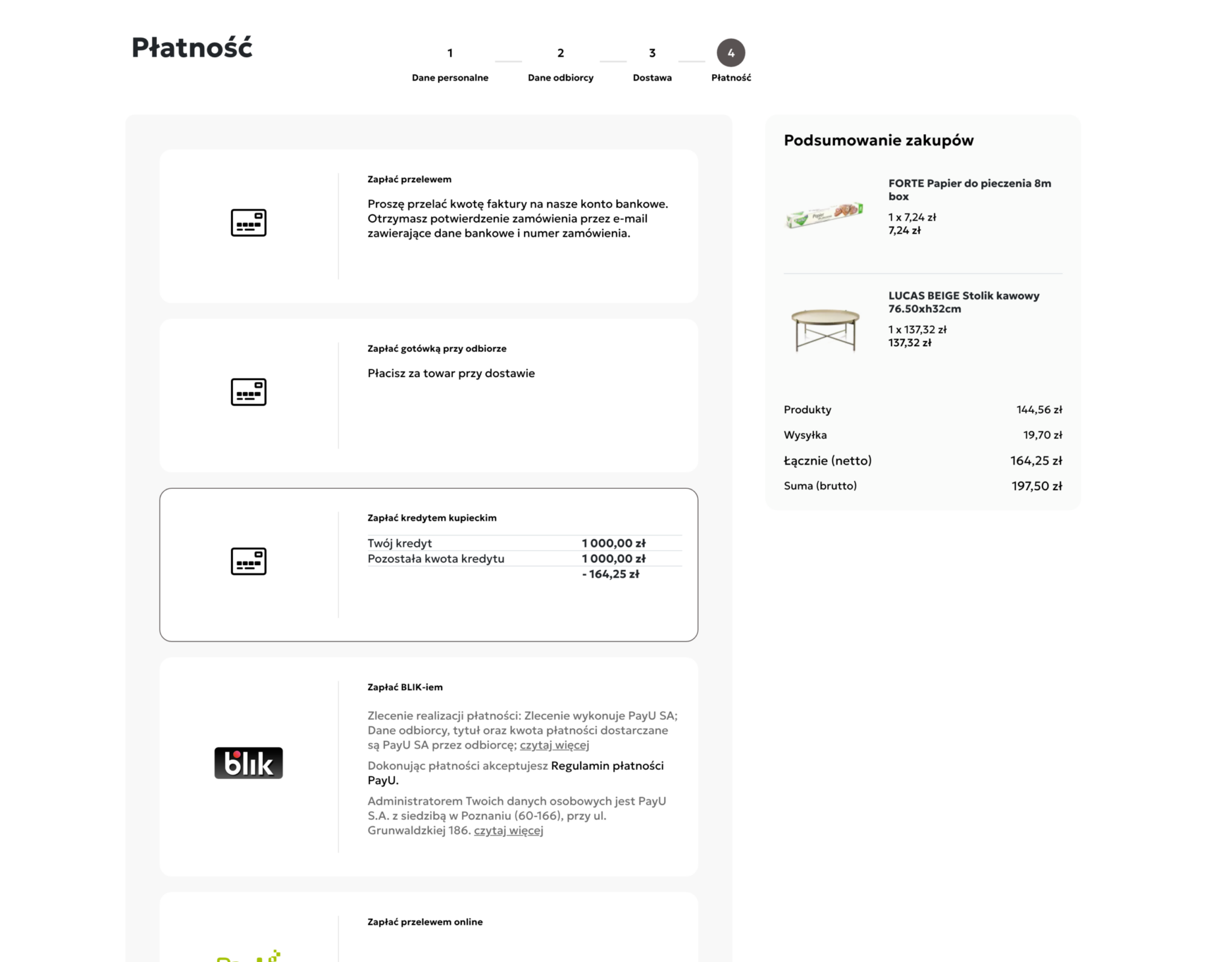 Mondex – kasa B2B, płatność kredytem kupieckim