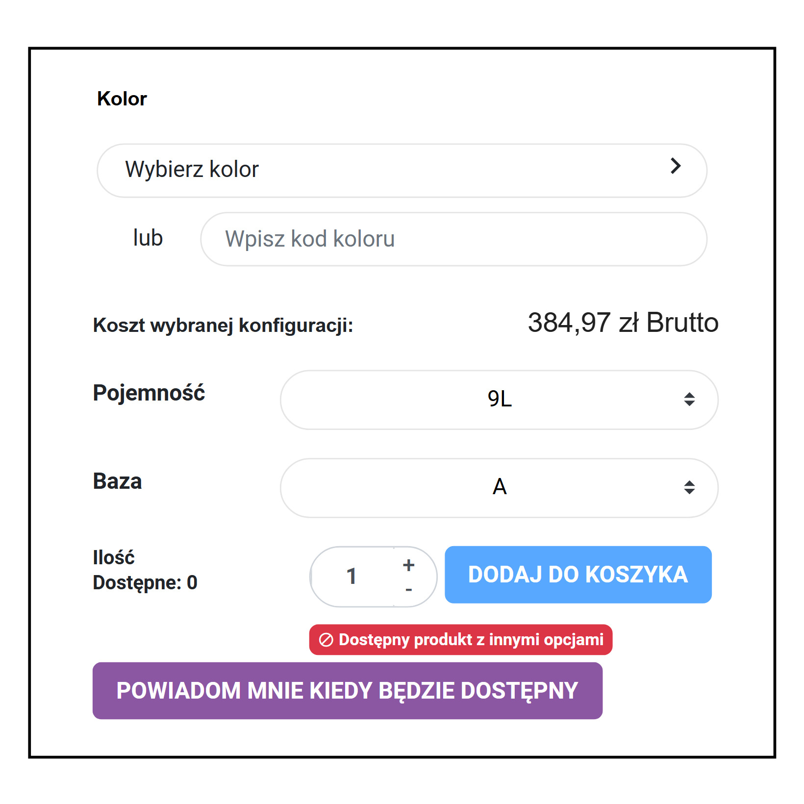 Konfigurator produktów