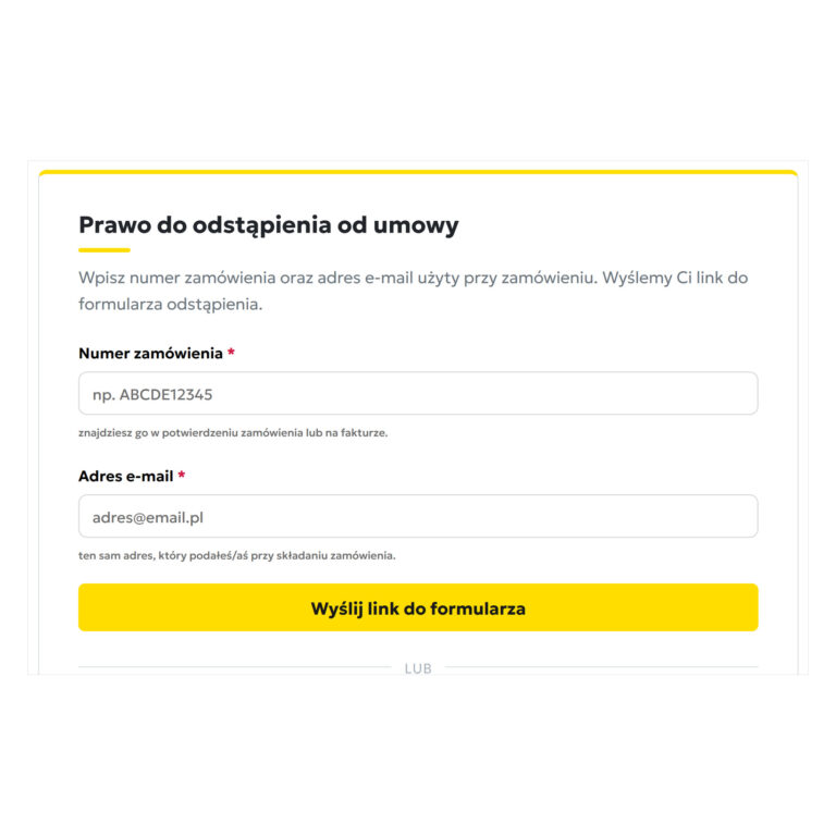 Zwroty i odstąpienie od umowy
