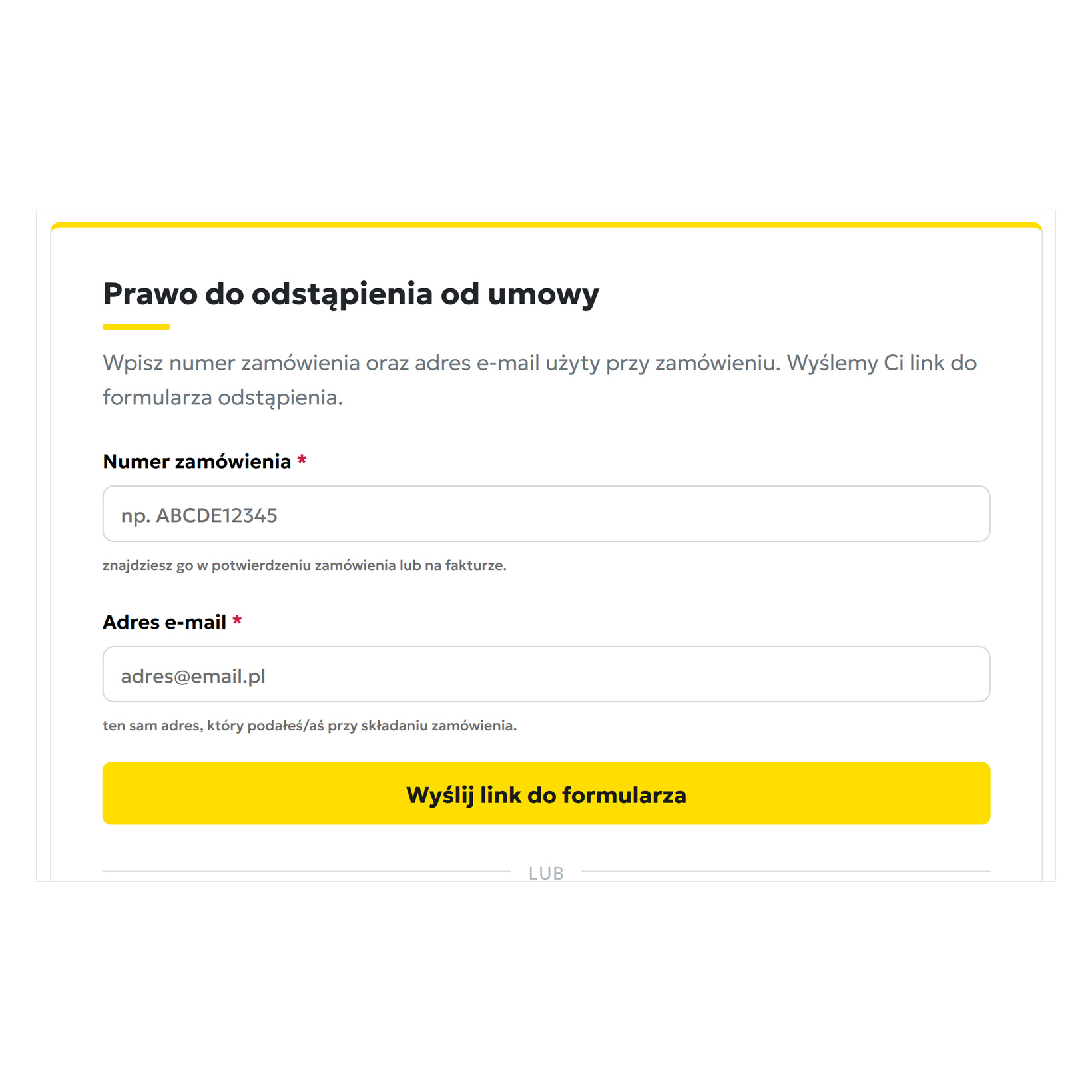 Zwroty i odstąpienie od umowy