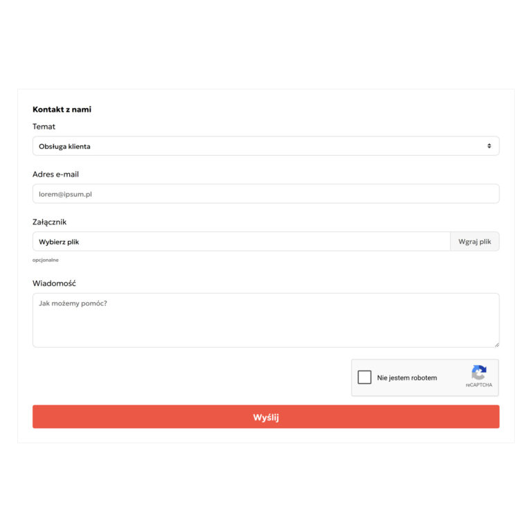 Ochrona formularzy reCAPTCHA v3