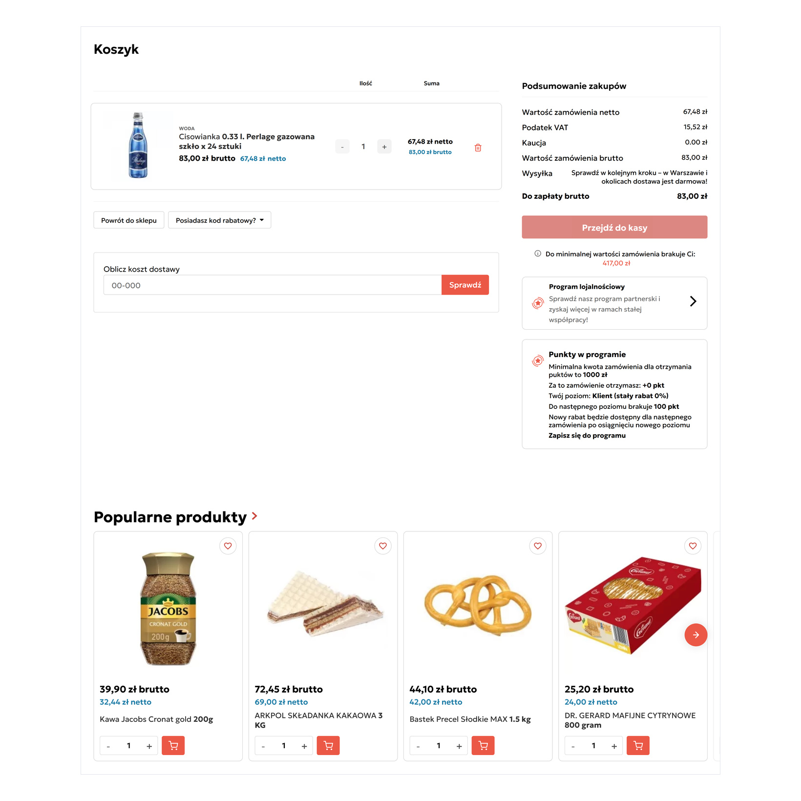 Produkty dodatkowe (add-on) przy zakupie